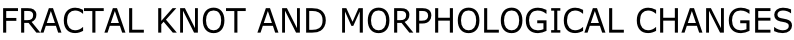 FRACTAL KNOT AND MORPHOLOGICAL CHANGES